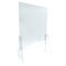 Azar Displays Counter Cashier Shield, Sneeze Guard, Clear Acrylic Protective Barrier. Adjstbl to two heights, 2PK 179822 - alternate 2